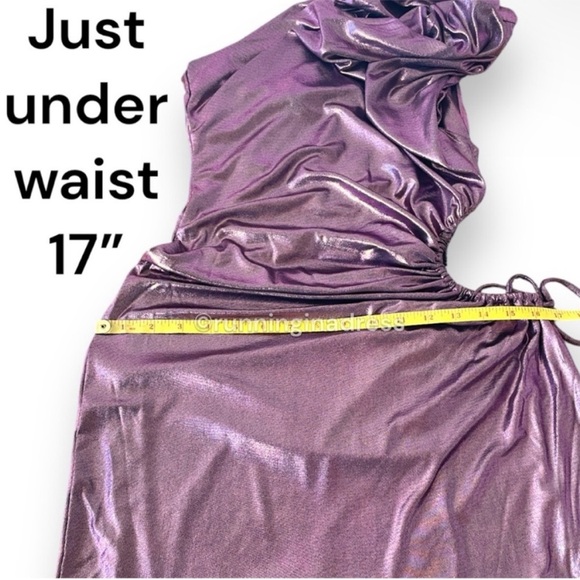 NWT Revolve X Line & Dot Opal Midi Dress In Pink Purple - Picture 11 of 15